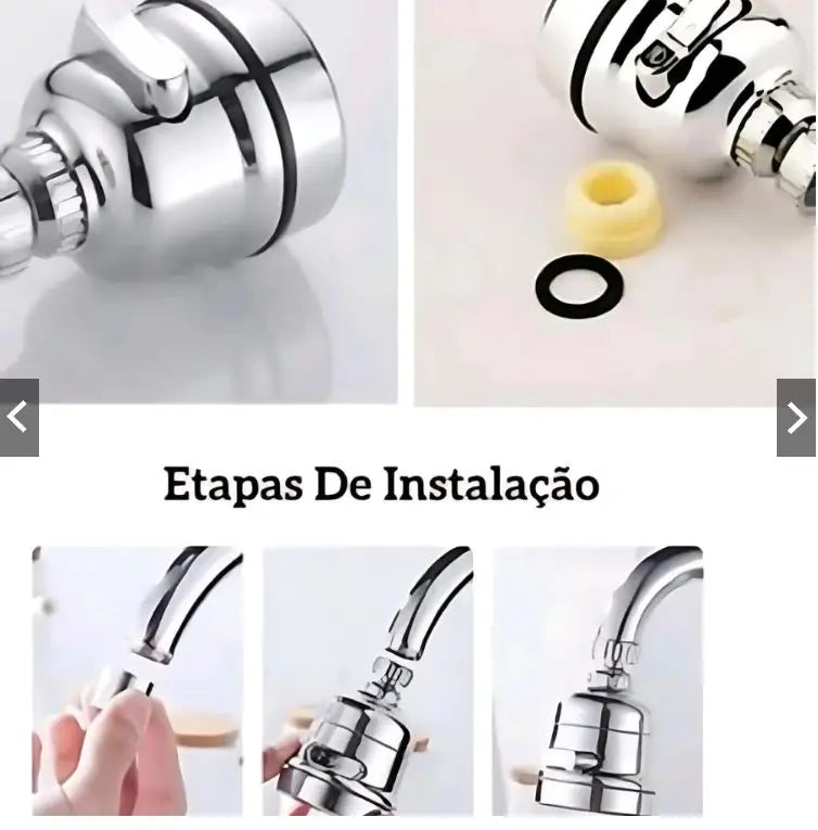 Extensor Articulado com Arejador para Torneiras 360° – Praticidade e Economia na Sua Cozinha! 💦✨