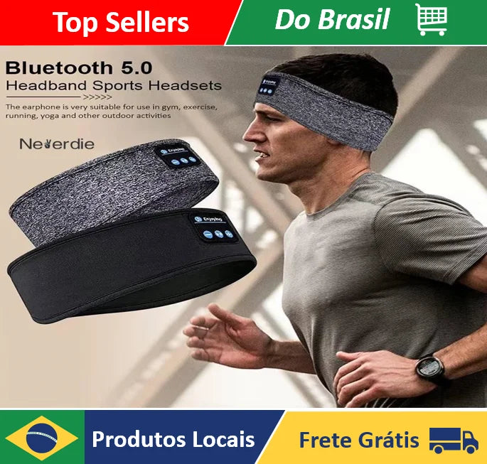 Headset Bluetooth Esportivo – Conforto e Som de Alta Qualidade! 🎧💪