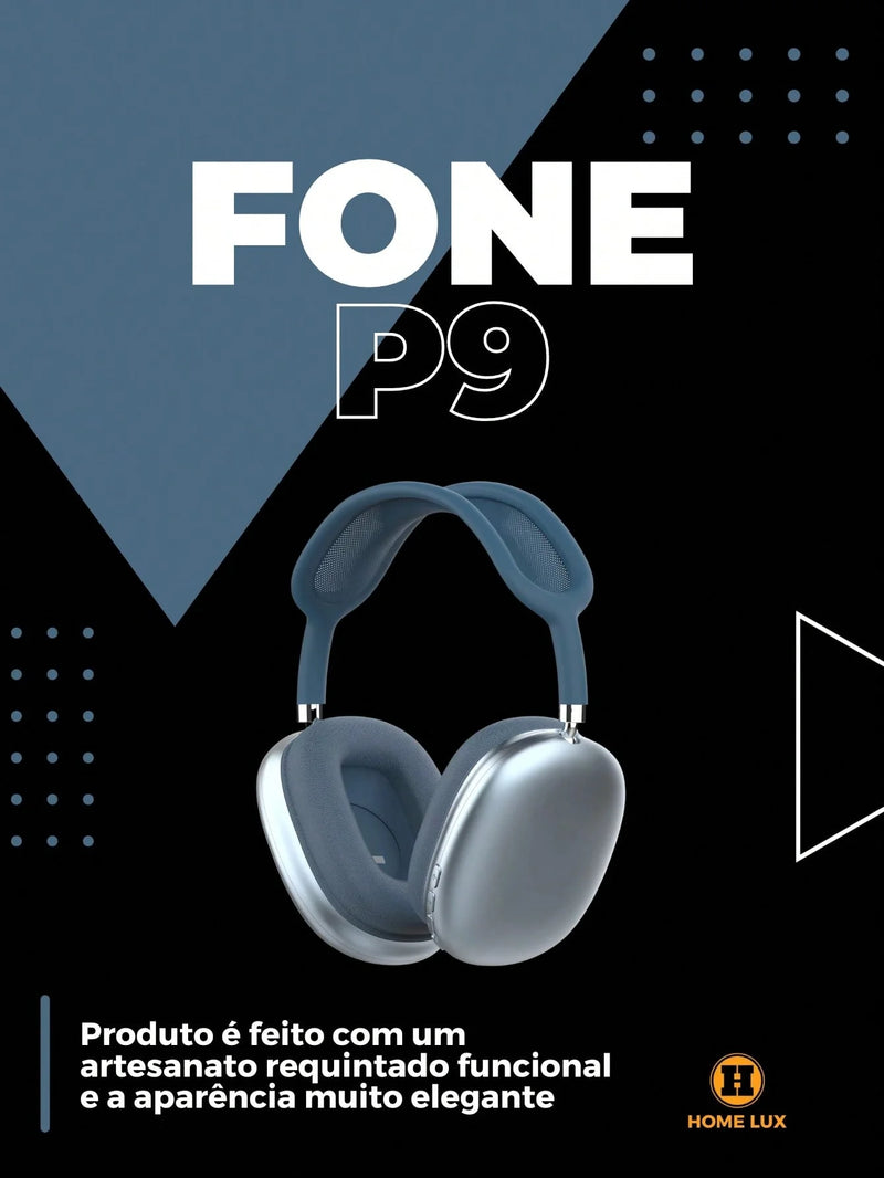 Fone de Ouvido Wireless Extra Bass P9 Air Top Max – Mergulhe na Qualidade Sonora! 🎧🔥