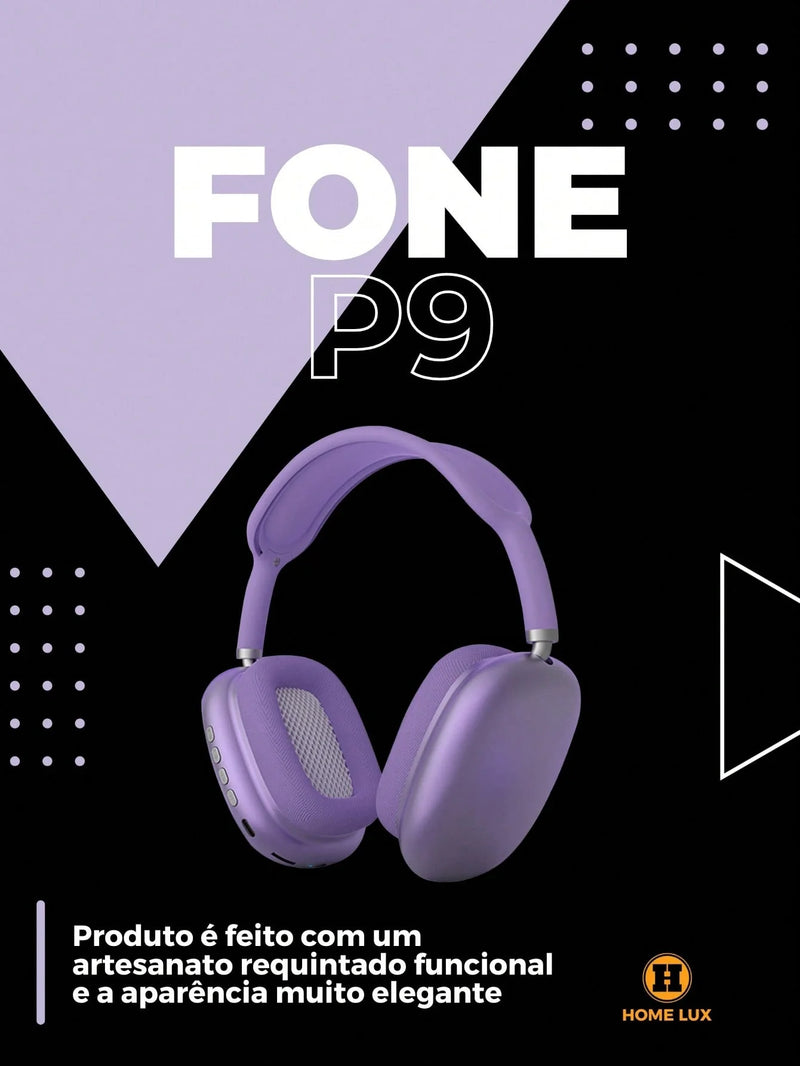 Fone de Ouvido Wireless Extra Bass P9 Air Top Max – Mergulhe na Qualidade Sonora! 🎧🔥