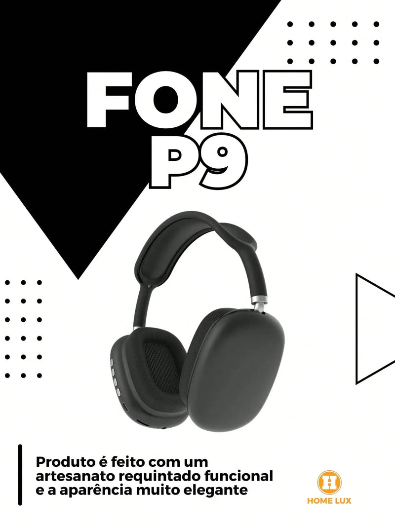 Fone de Ouvido Wireless Extra Bass P9 Air Top Max – Mergulhe na Qualidade Sonora! 🎧🔥