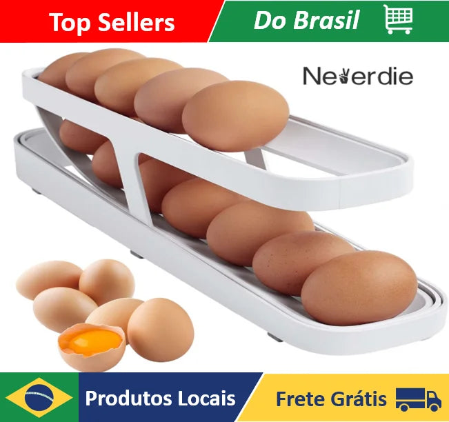 Organizador de Ovos – Praticidade e Organização na Sua Geladeira! 🥚✨