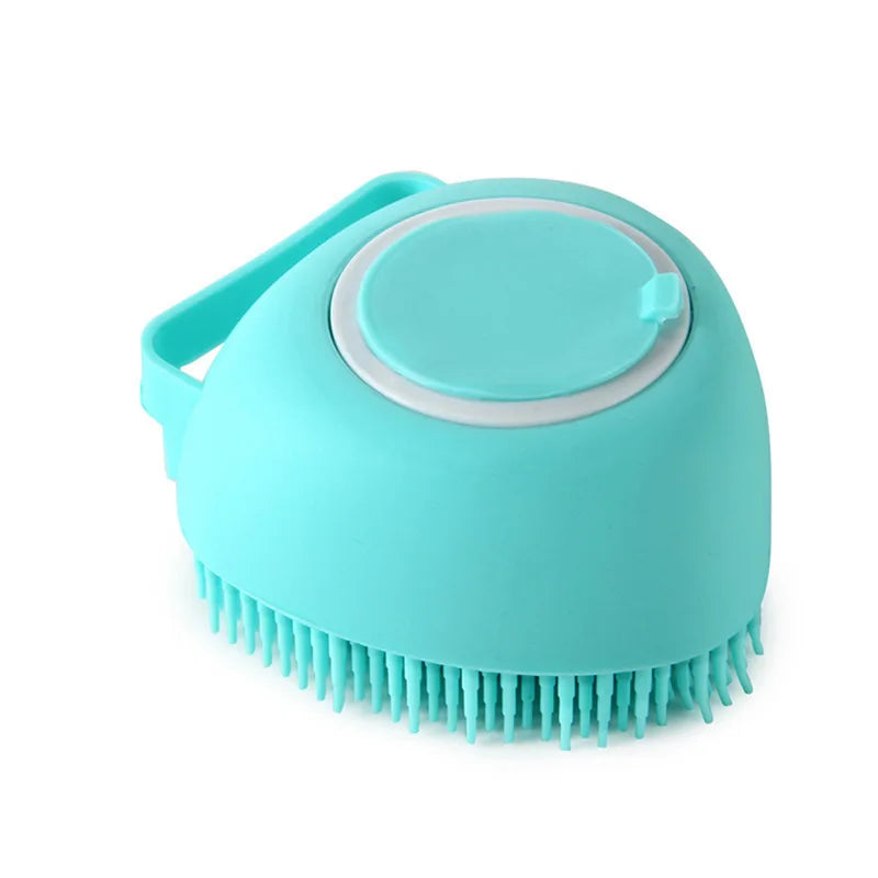 Escova de Silicone para Banho e Massagem – Ideal para Cães e Gatos! 🐶🐱