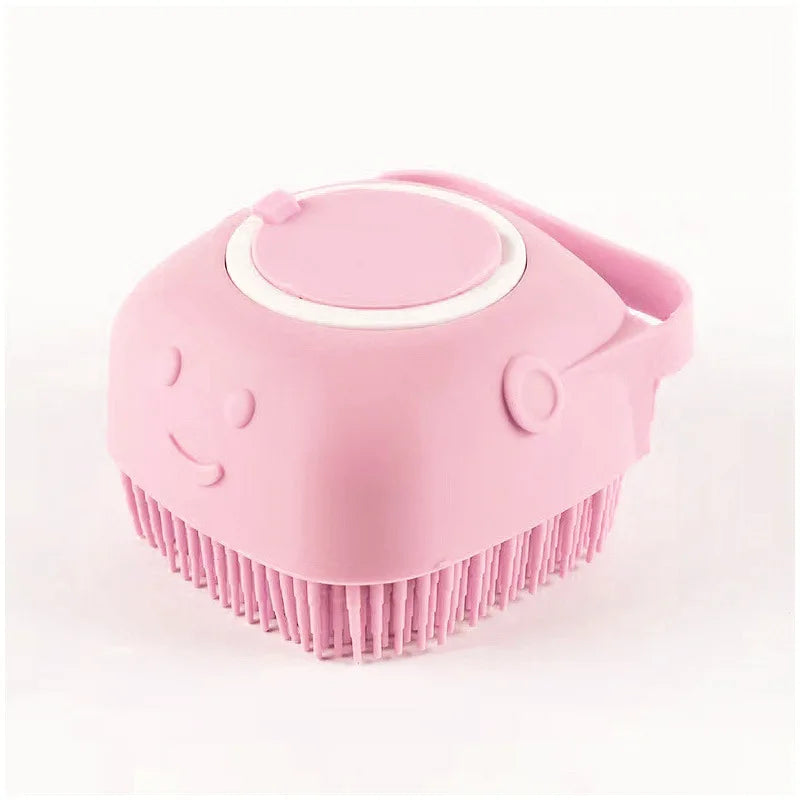 Escova de Silicone para Banho e Massagem – Ideal para Cães e Gatos! 🐶🐱