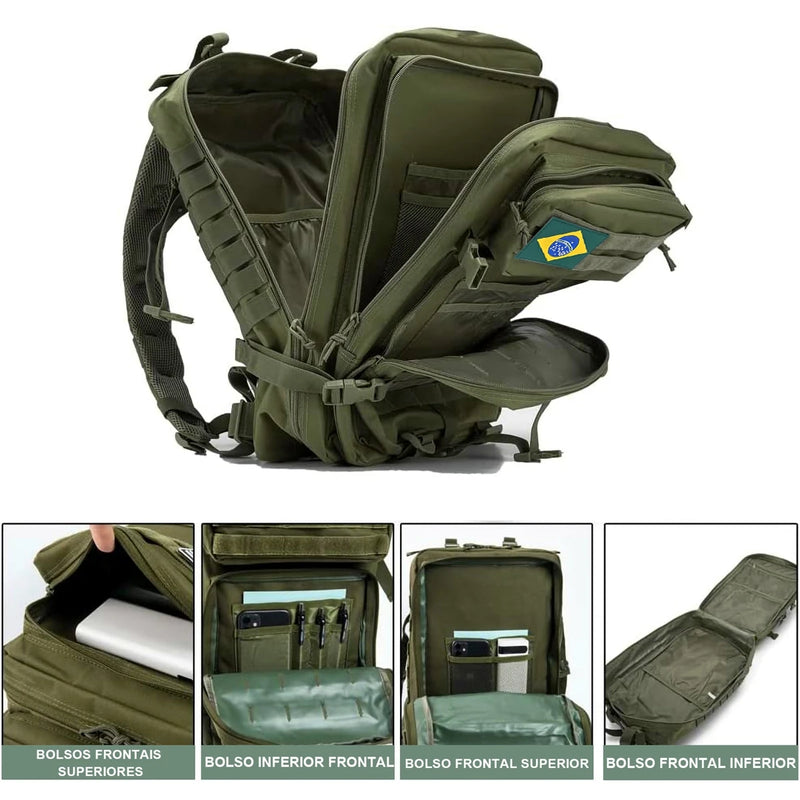 Mochila Tática Militar Impermeável 50L – A Aventura Começa com a Mochila Certa! 🎒🌍