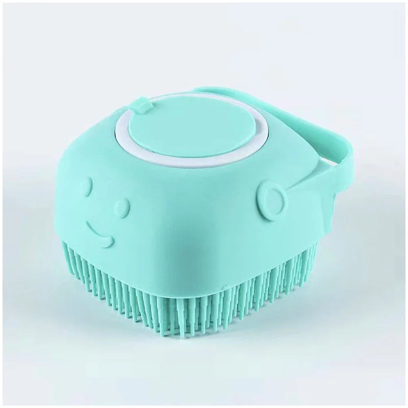 Escova de Silicone para Banho e Massagem – Ideal para Cães e Gatos! 🐶🐱